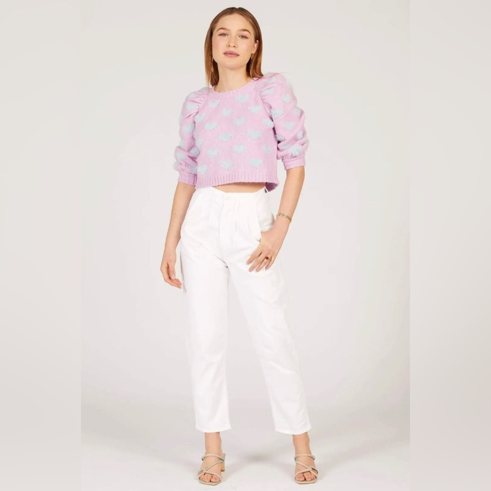 Levis Premium Balloon Leg Pleated Pants Retro Style White Womens Size 27x26 NWT